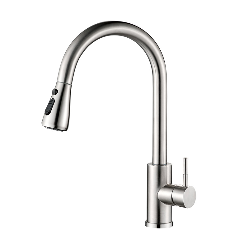 SP325 Wall Kitchen tap stainless steel