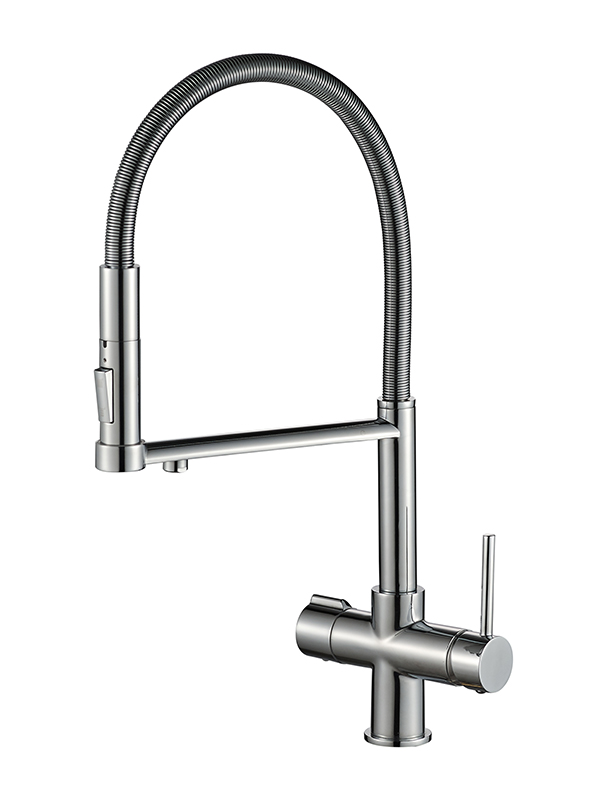 Advantages of a single lever 3-way kitchen mixer