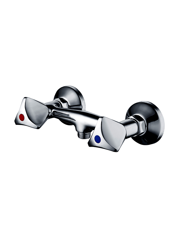 ZD53-02C Double Handle Brass Wall Kitchen Mixer
