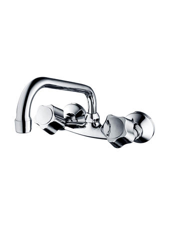ZD60-03 Double Handle Brass Wall Kitchen Mixer