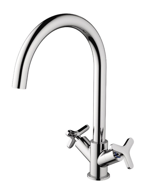 ZD59-04 Double Handle Brass Vertical Kitchen Mixer