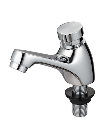 Push Type Brass Faucet Suits Busy Public Washrooms